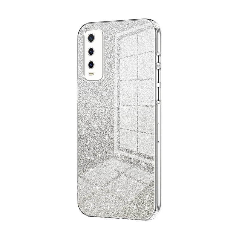 vivo Y20i Luxury Glitter Gradient Powder Electroplated Case with Advanced Protection and Style