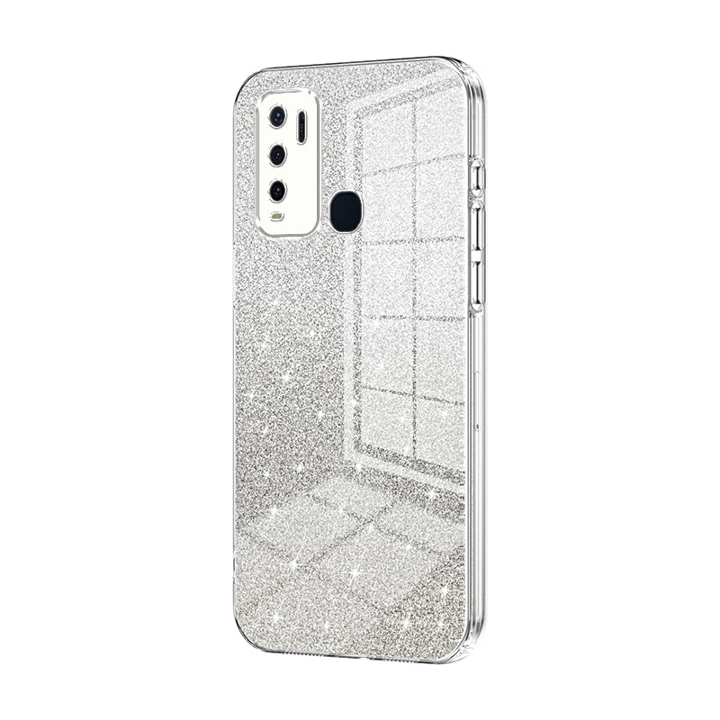vivo Y50 Luxury Glitter Gradient Powder Electroplated Case with Advanced Protection and Style