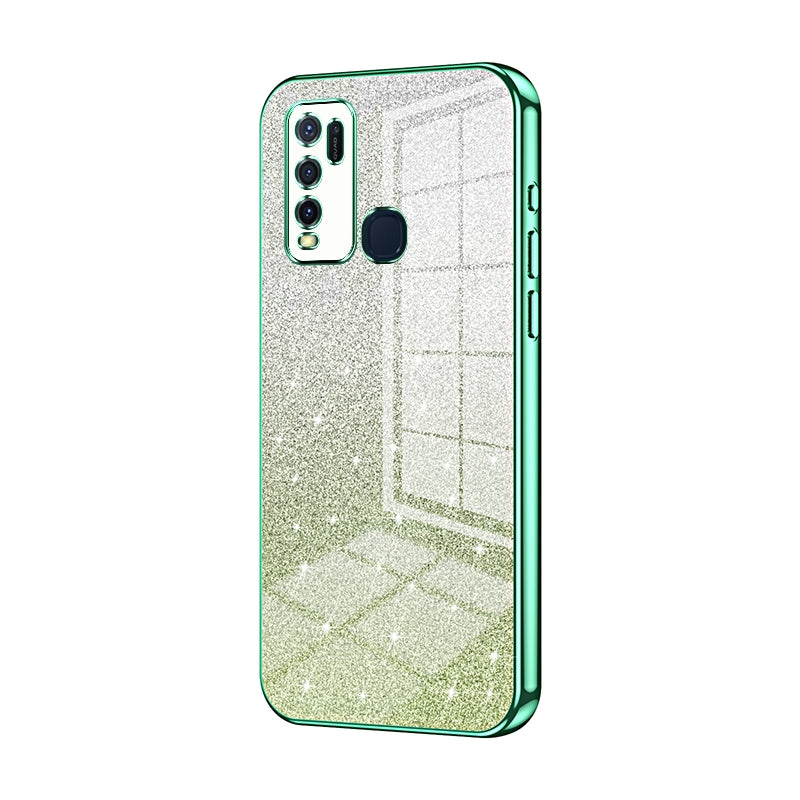 vivo Y50 Luxury Glitter Gradient Powder Electroplated Case with Advanced Protection and Style