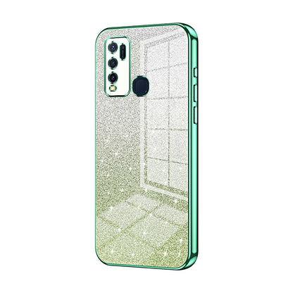 vivo Y30 Luxury Glitter Gradient Powder Electroplated Case with Advanced Protection and Style