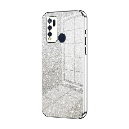 vivo Y30 Luxury Glitter Gradient Powder Electroplated Case with Advanced Protection and Style
