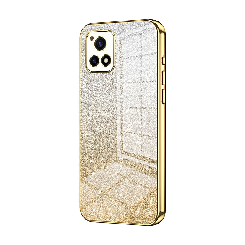 vivo Y52s T1 Luxury Glitter Gradient Powder Electroplated Case with Advanced Protection and Style