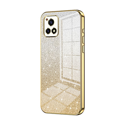 vivo Y52s T1 Luxury Glitter Gradient Powder Electroplated Case with Advanced Protection and Style