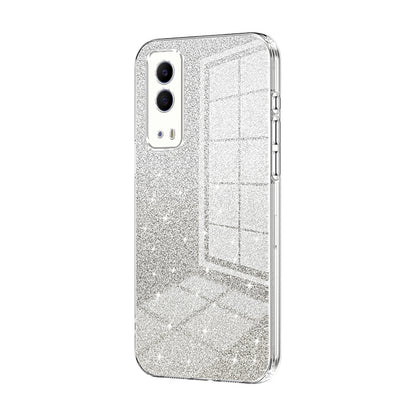vivo T1x 5G Luxury Glitter Gradient Powder Electroplated Case with Advanced Protection and Style