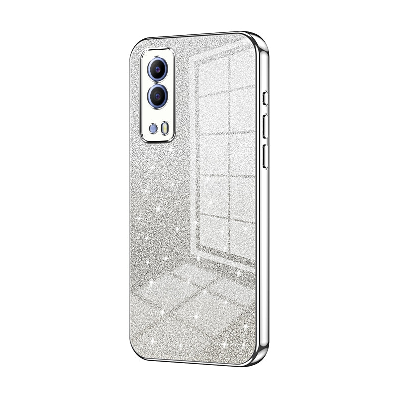 vivo T1x 5G Luxury Glitter Gradient Powder Electroplated Case with Advanced Protection and Style