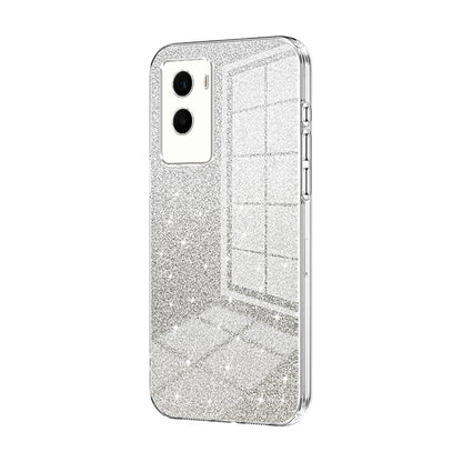 vivo Y55s 2021 Luxury Glitter Gradient Powder Electroplated Case with Advanced Protection and Style