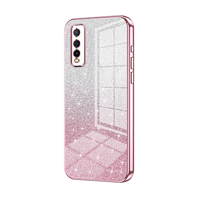 vivo iQOO U1 Luxury Glitter Gradient Powder Electroplated Case with Advanced Protection and Style