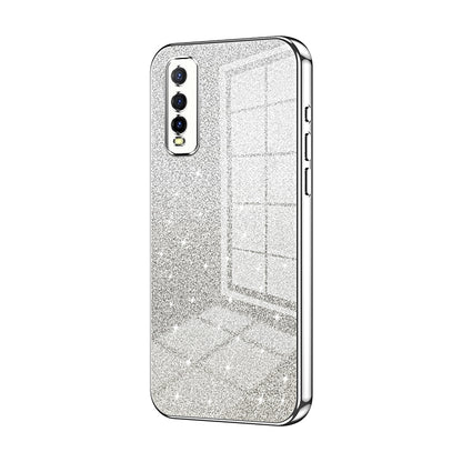 vivo iQOO U1 Luxury Glitter Gradient Powder Electroplated Case with Advanced Protection and Style