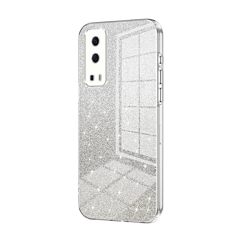 vivo Y72 5G Luxury Glitter Gradient Powder Electroplated Case with Advanced Protection and Style