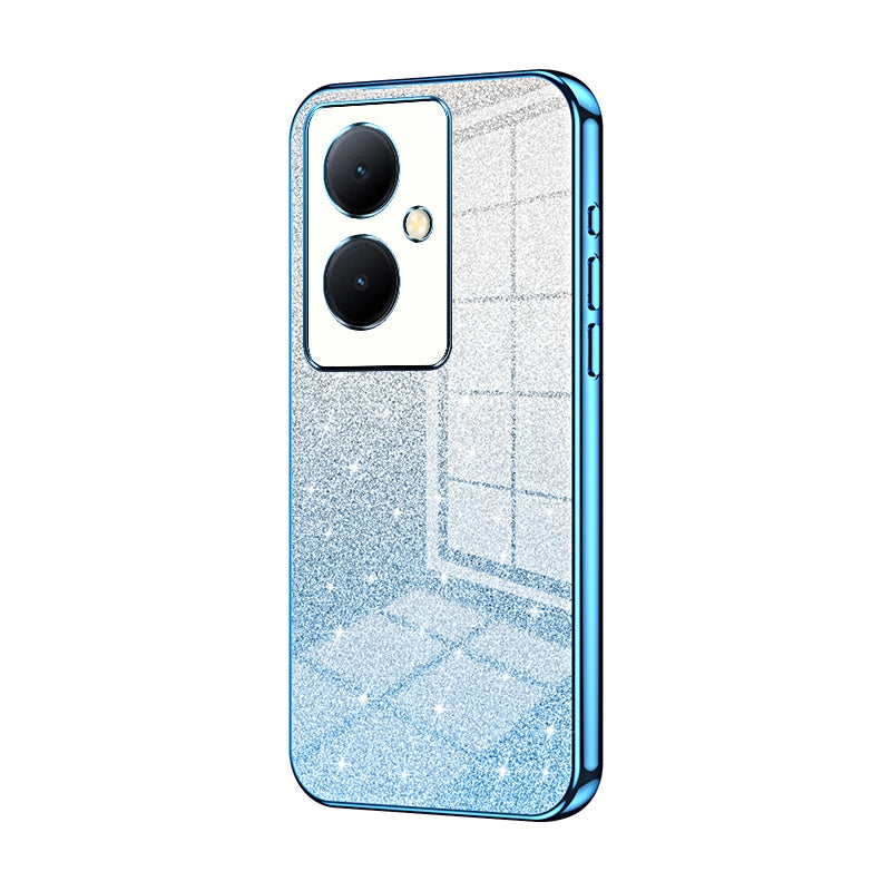 vivo Y78+ 5G Luxury Glitter Gradient Powder Electroplated Case with Advanced Protection and Style