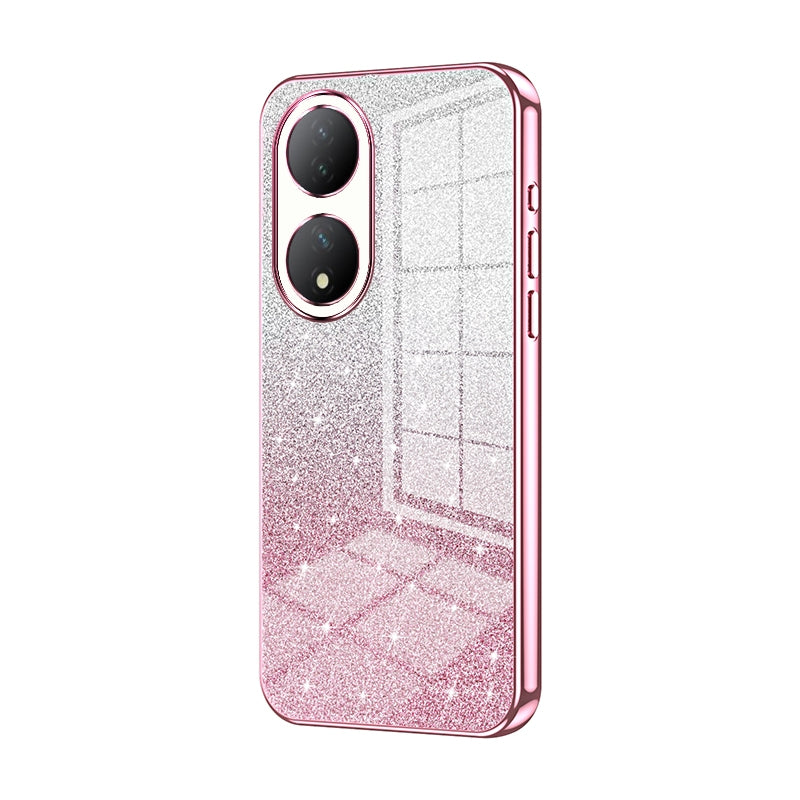vivo Y100A Luxury Glitter Gradient Powder Electroplated Case with Advanced Protection and Style