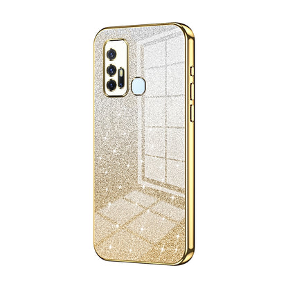 vivo Z6 5G Luxury Glitter Gradient Powder Electroplated Case with Advanced Protection and Style