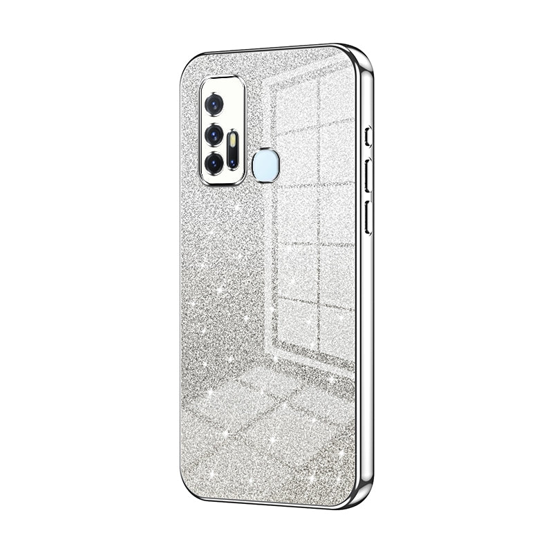vivo Z6 5G Luxury Glitter Gradient Powder Electroplated Case with Advanced Protection and Style