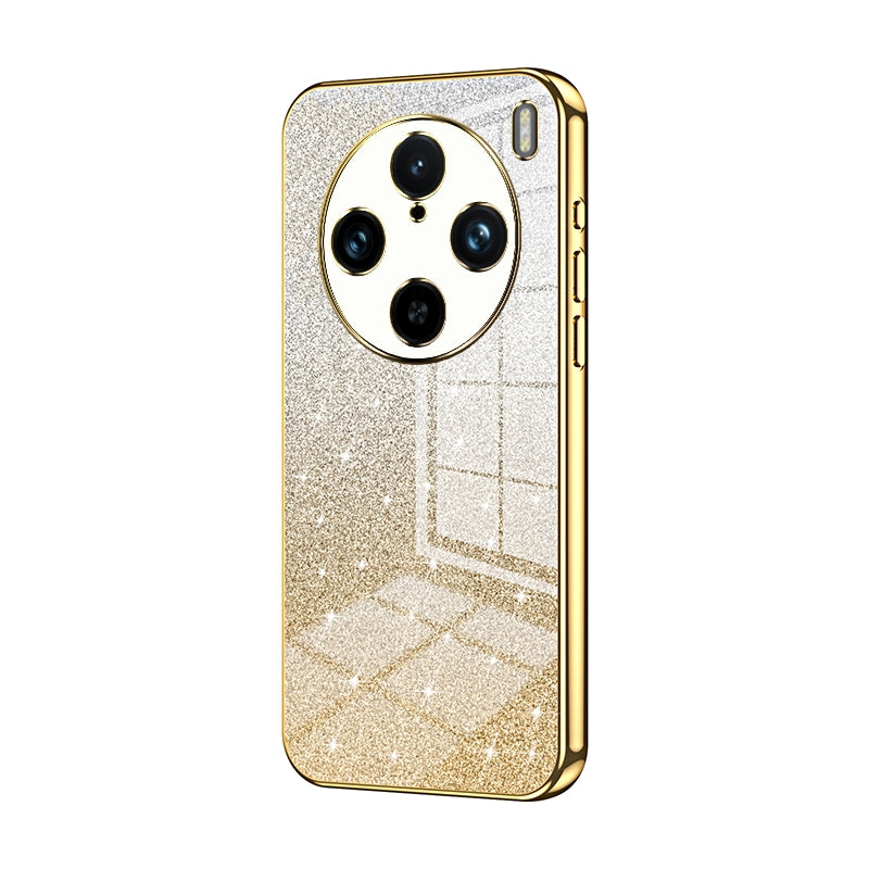 vivo X100s Pro Luxury Glitter Gradient Powder Electroplated Case with Advanced Protection and Style