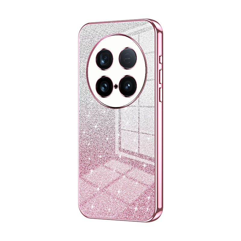 vivo X100 Ultra Luxury Glitter Gradient Powder Electroplated Case with Advanced Protection and Style