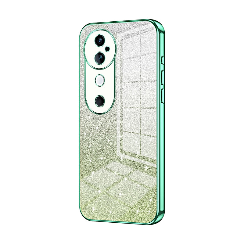 vivo S19 Luxury Glitter Gradient Powder Electroplated Case with Advanced Protection and Style