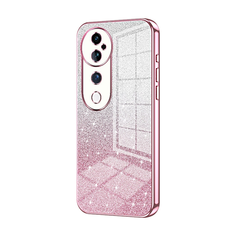 vivo S19 Pro Luxury Glitter Gradient Powder Electroplated Case with Advanced Protection and Style
