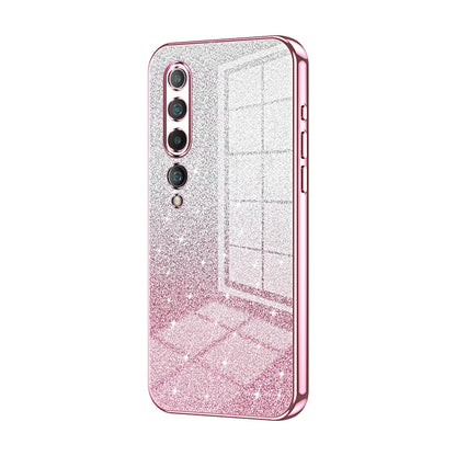 Xiaomi Mi 10 5G Luxury Glitter Gradient Powder Electroplated Case with Advanced Protection and Style