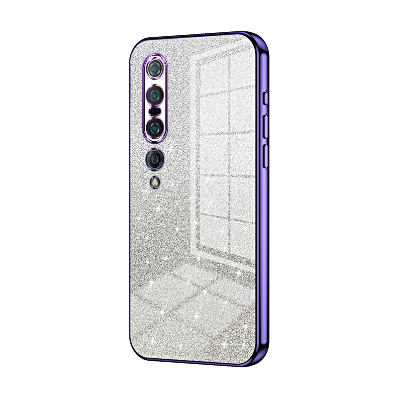Xiaomi Mi 10 Pro 5G Luxury Glitter Gradient Powder Electroplated Case with Advanced Protection and Style