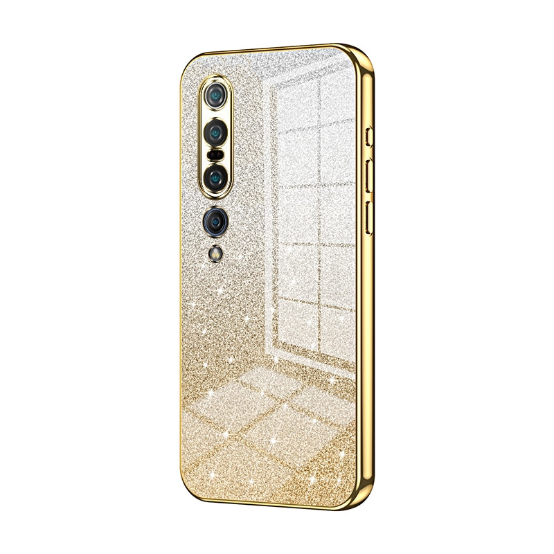 Xiaomi Mi 10 Pro 5G Luxury Glitter Gradient Powder Electroplated Case with Advanced Protection and Style