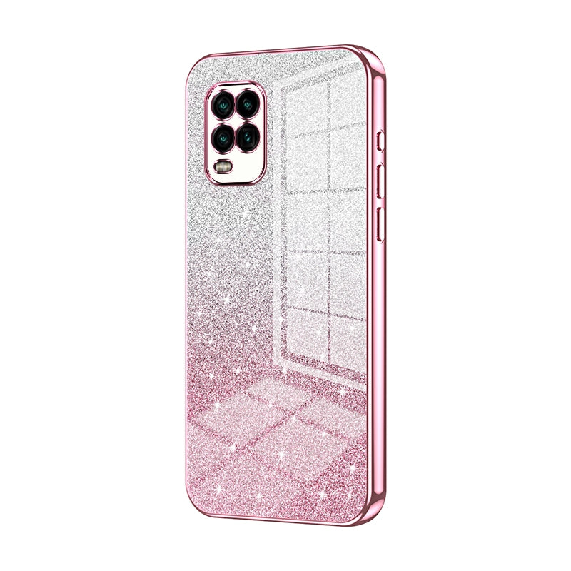 Xiaomi Mi 10 Lite 5G Luxury Glitter Gradient Powder Electroplated Case with Advanced Protection and Style