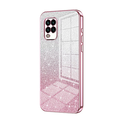 Xiaomi Mi 10 Lite 5G Luxury Glitter Gradient Powder Electroplated Case with Advanced Protection and Style
