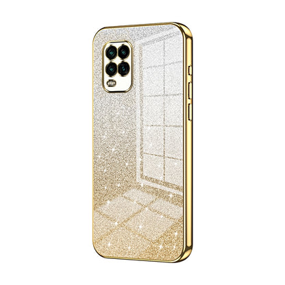 Xiaomi Mi 10 Lite 5G Luxury Glitter Gradient Powder Electroplated Case with Advanced Protection and Style