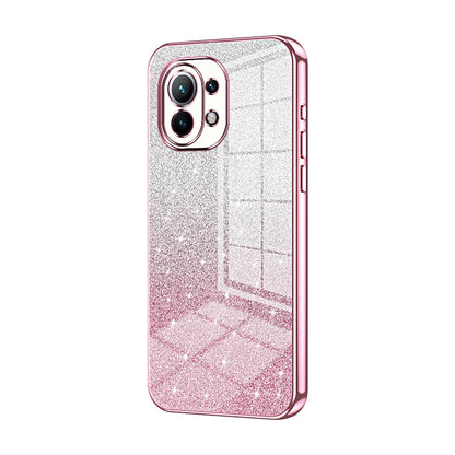 Xiaomi Mi 11 Luxury Glitter Gradient Powder Electroplated Case with Advanced Protection and Style