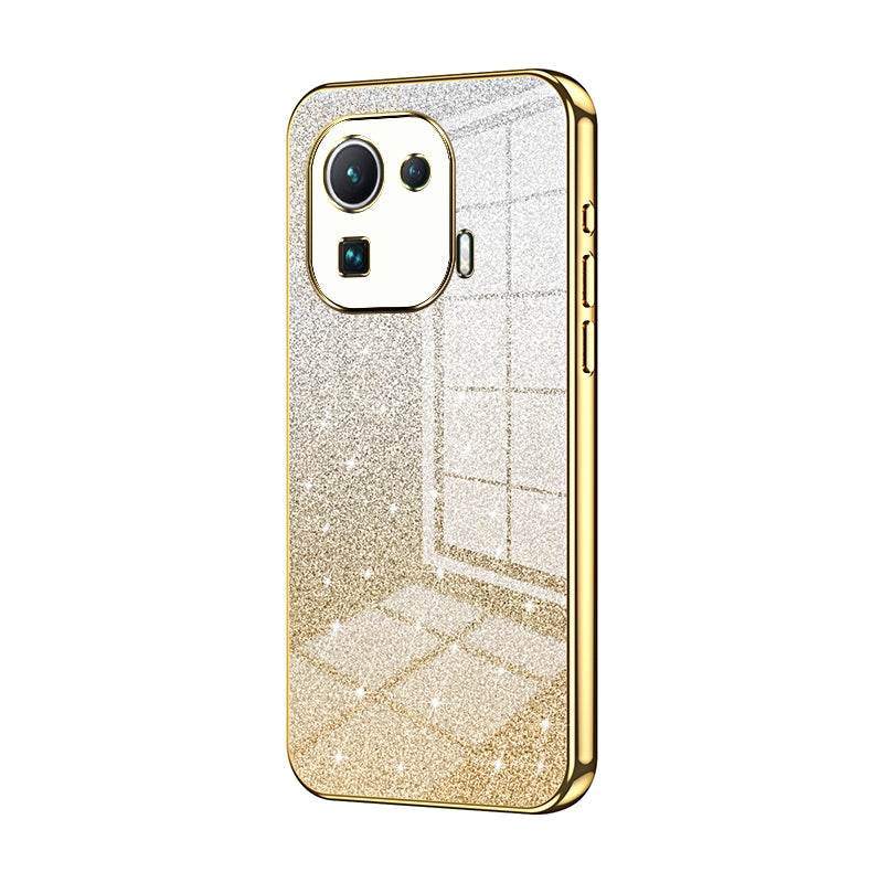 Xiaomi Mi 11 Pro Luxury Glitter Gradient Powder Electroplated Case with Advanced Protection and Style