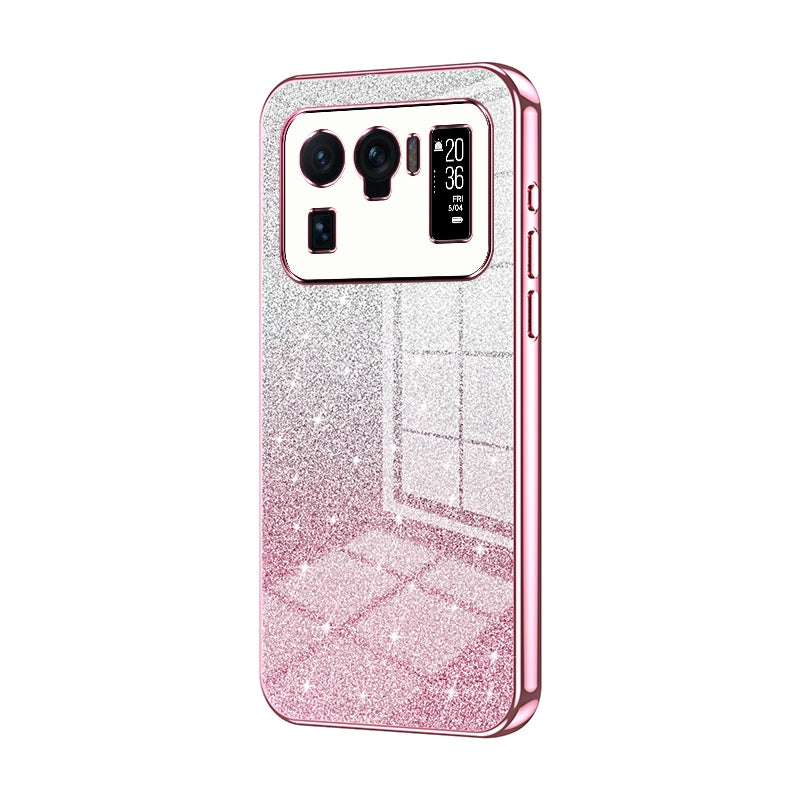 Xiaomi Mi 11 Ultra Luxury Glitter Gradient Powder Electroplated Case with Advanced Protection and Style