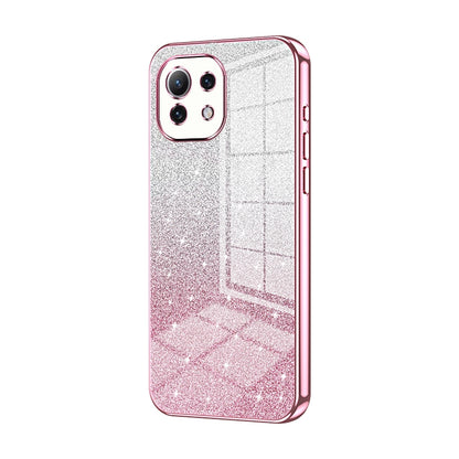Xiaomi Mi 11 Lite 5G Luxury Glitter Gradient Powder Electroplated Case with Advanced Protection and Style