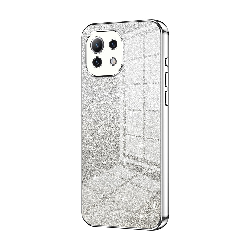 Xiaomi Mi 11 Lite 4G Luxury Glitter Gradient Powder Electroplated Case with Advanced Protection and Style
