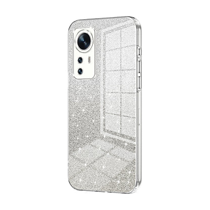 Xiaomi 12X Luxury Glitter Gradient Powder Electroplated Case with Advanced Protection and Style
