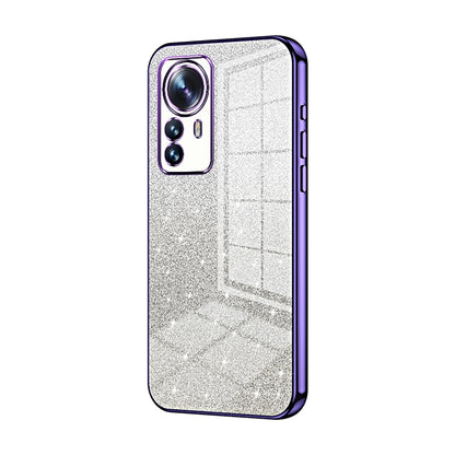 Xiaomi 12 Pro Luxury Glitter Gradient Powder Electroplated Case with Advanced Protection and Style