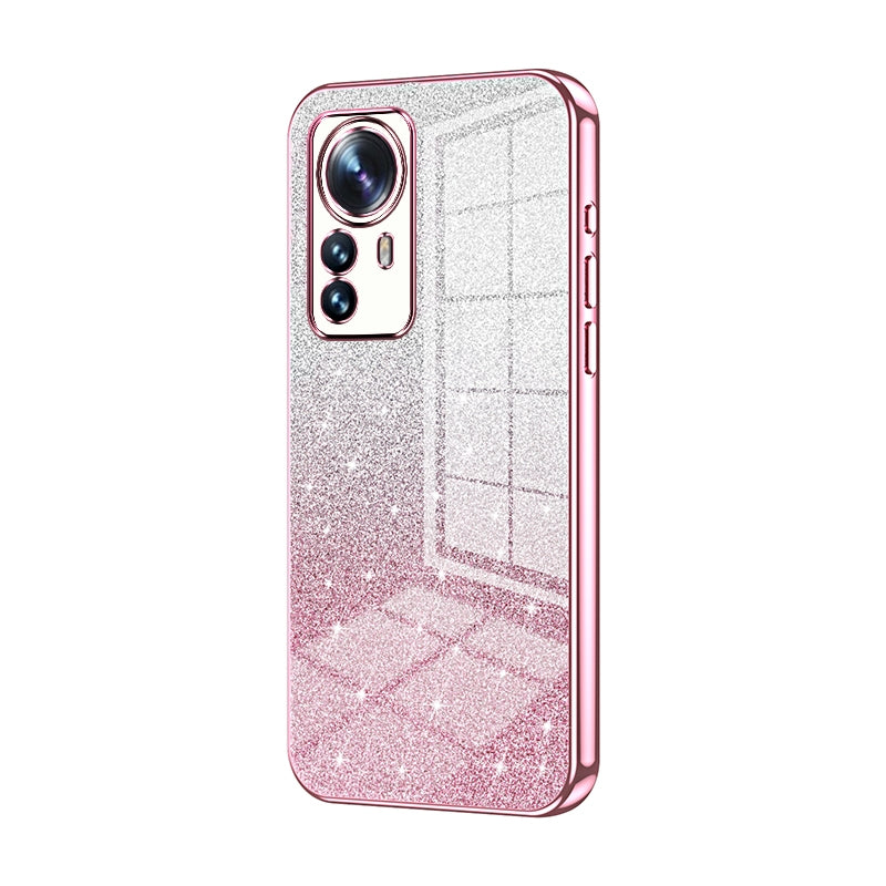 Xiaomi 12S Pro Luxury Glitter Gradient Powder Electroplated Case with Advanced Protection and Style