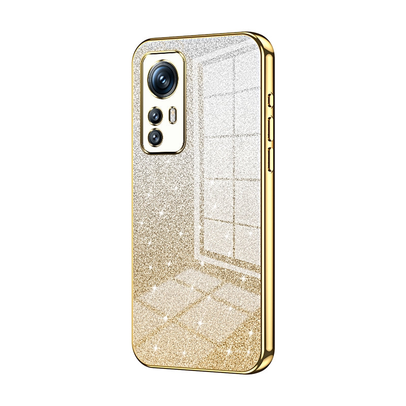 Xiaomi 12S Luxury Glitter Gradient Powder Electroplated Case with Advanced Protection and Style