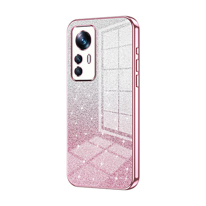Xiaomi 12T Pro Luxury Glitter Gradient Powder Electroplated Case with Advanced Protection and Style