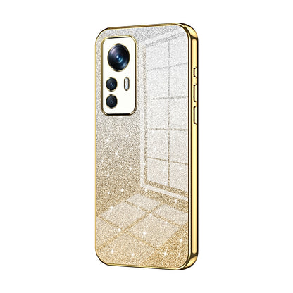 Xiaomi 12T Pro Luxury Glitter Gradient Powder Electroplated Case with Advanced Protection and Style