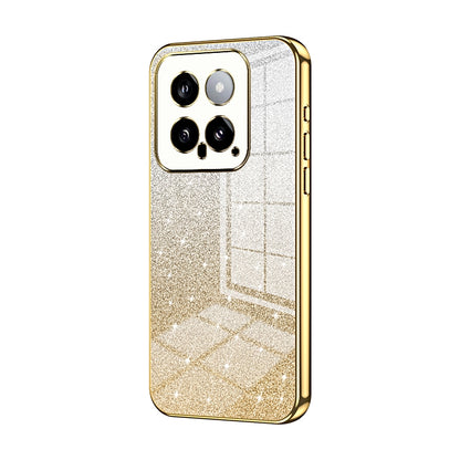 Xiaomi 14 Luxury Glitter Gradient Powder Electroplated Case with Advanced Protection and Style