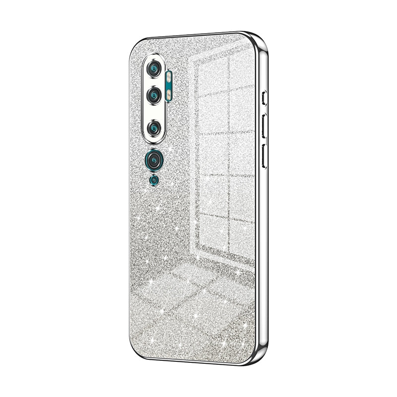 Xiaomi Mi Note 10 Luxury Glitter Gradient Powder Electroplated Case with Advanced Protection and Style