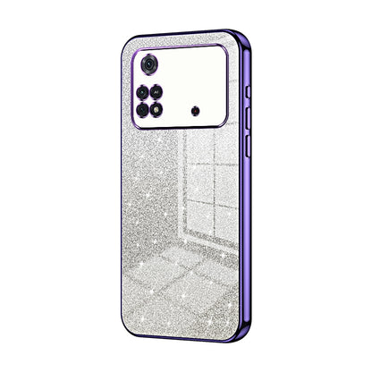 Xiaomi Poco M4 Pro Luxury Glitter Gradient Powder Electroplated Case with Advanced Protection and Style