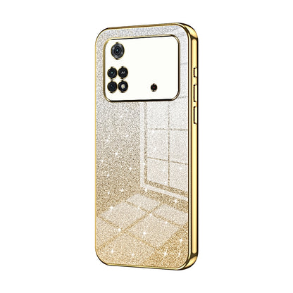 Xiaomi Poco M4 Pro Luxury Glitter Gradient Powder Electroplated Case with Advanced Protection and Style