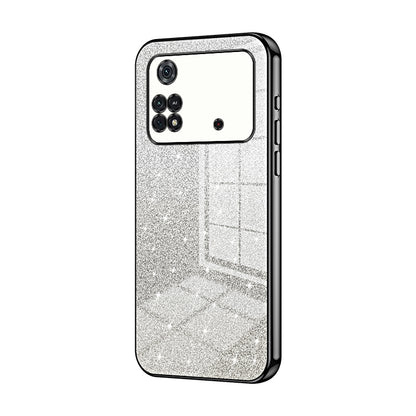 Xiaomi Poco M4 Pro Luxury Glitter Gradient Powder Electroplated Case with Advanced Protection and Style