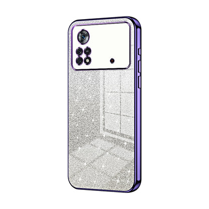 Xiaomi Poco X4 Pro 5G Luxury Glitter Gradient Powder Electroplated Case with Advanced Protection and Style
