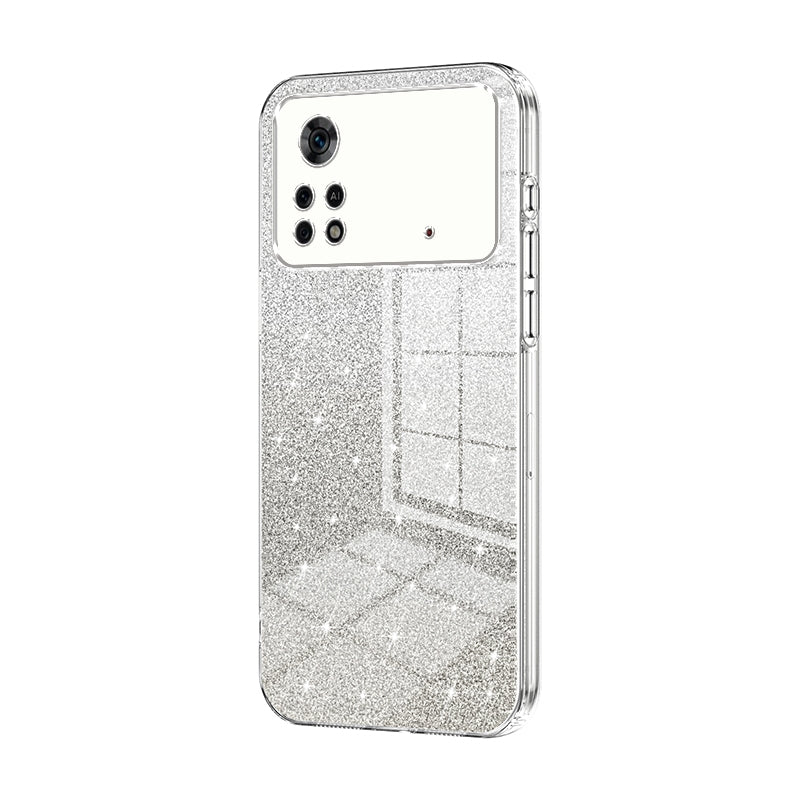 Xiaomi Poco X4 Pro 5G Luxury Glitter Gradient Powder Electroplated Case with Advanced Protection and Style