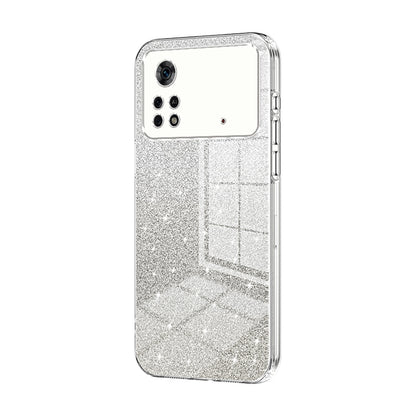 Xiaomi Poco X4 Pro 5G Luxury Glitter Gradient Powder Electroplated Case with Advanced Protection and Style