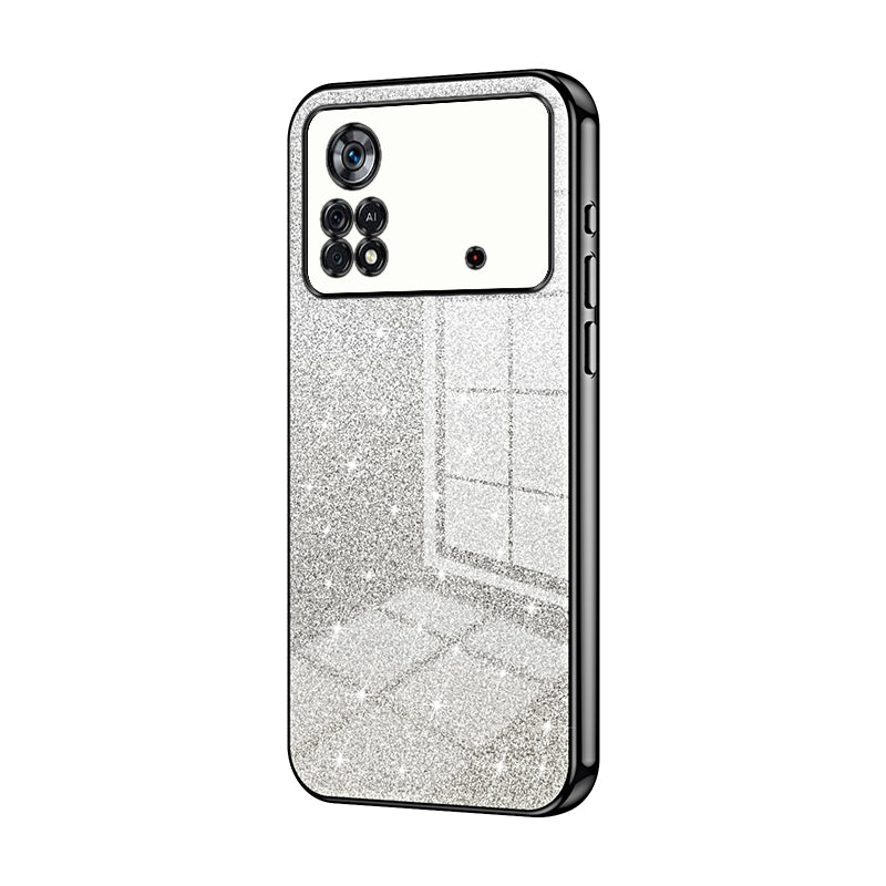 Xiaomi Poco X4 Pro 5G Luxury Glitter Gradient Powder Electroplated Case with Advanced Protection and Style