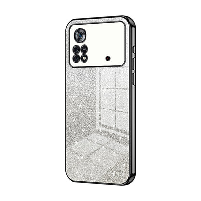 Xiaomi Poco X4 Pro 5G Luxury Glitter Gradient Powder Electroplated Case with Advanced Protection and Style