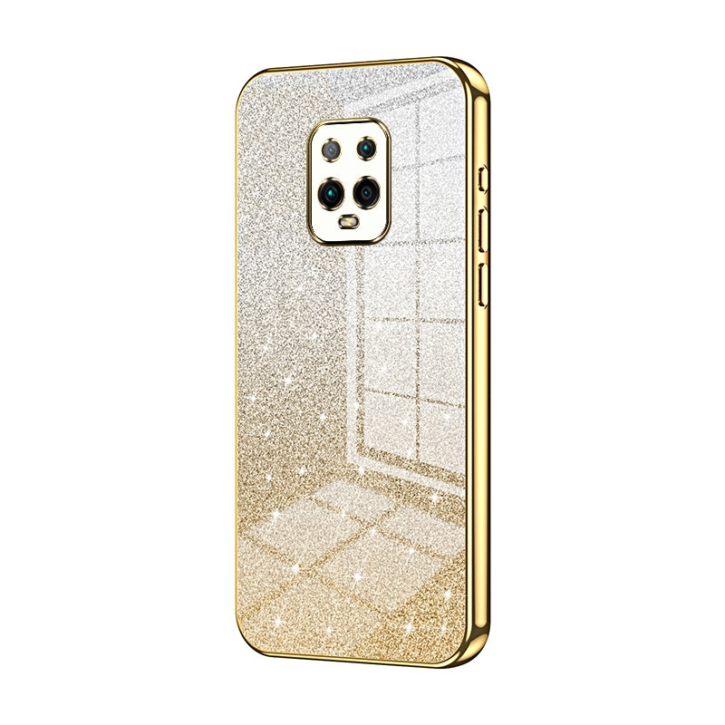 Xiaomi Redmi 10X Pro 5G Luxury Glitter Gradient Powder Electroplated Case with Advanced Protection and Style