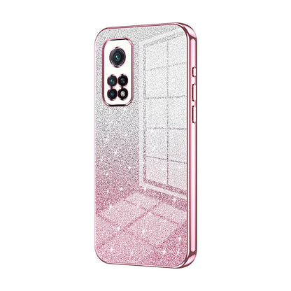 Xiaomi Mi 10T Pro 5G Luxury Glitter Gradient Powder Electroplated Case with Advanced Protection and Style